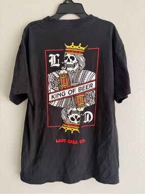 "King of Beer" Black Graphic Tee